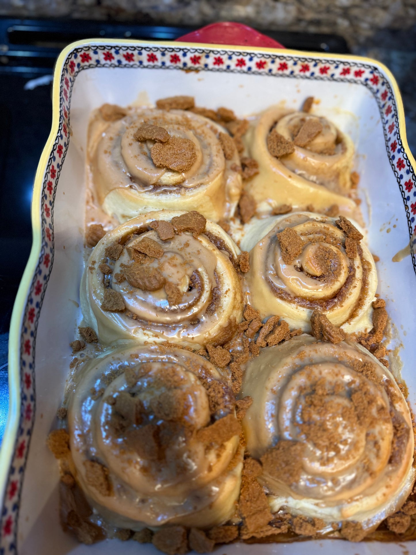 Cookie Butter Cinnamon Rolls